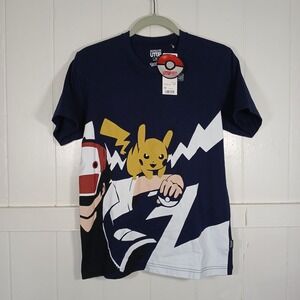 NEW Uniqlo Pokemon T-Shirt Mens XS Navy Blue UTGP 2019 Pikachu Graphic Tee